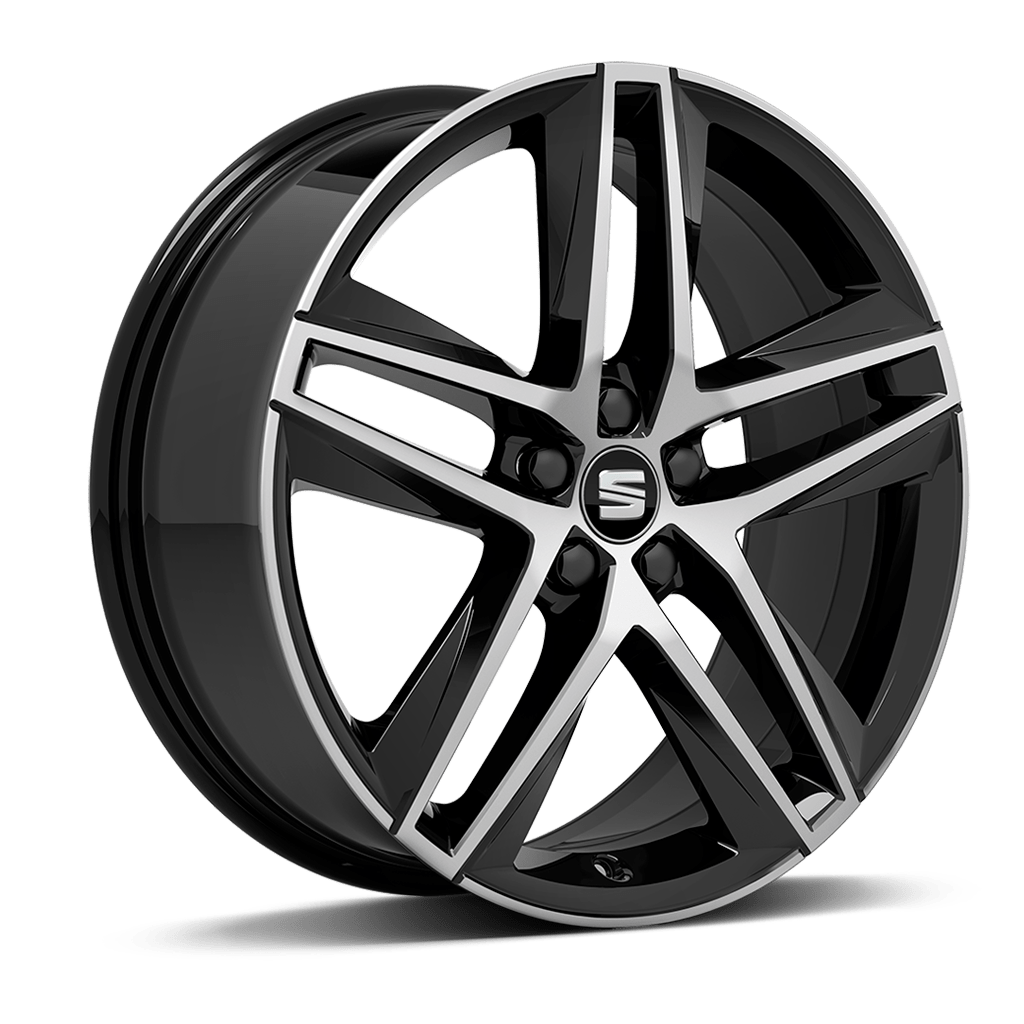 Llantes d'aliatge Performance Machined de 46 cm [18″] en negre brillant