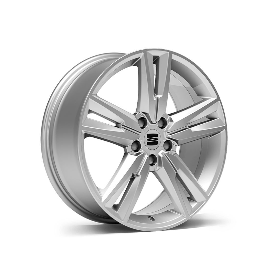 New SEAT ateca 18 inch alloy wheel brilliant silver fr